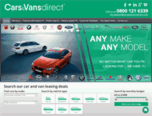 Tablet Screenshot of carsandvansdirect.com